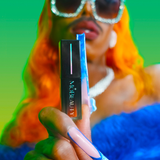 Model image of Mo Heart wearing Mo-Beauty Shop's Mo-Matte Liquid Lipstick.