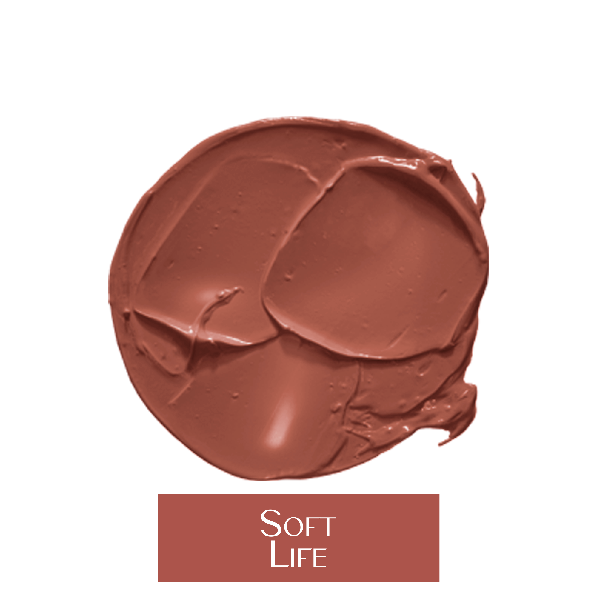 Swatch image of Mo-Beauty Shop's Mo-Matte Liquid Lipstick in the shade Soft Life.