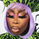 Model image of Mo Heart wearing Mo-Beauty Shop's Slick And Stick Black Lash Glue Eyeliner.