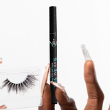 Lifestyle product image of Mo-Beauty Shop's Slick And Stick Black Lash Glue Eyeliner.