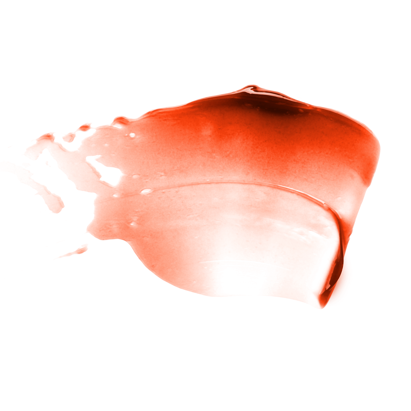Swatch image of Mo-Beauty Shop's Mo-Jelly Blush + Lip Tint in the shade Sherbet, a buildable coral color. 